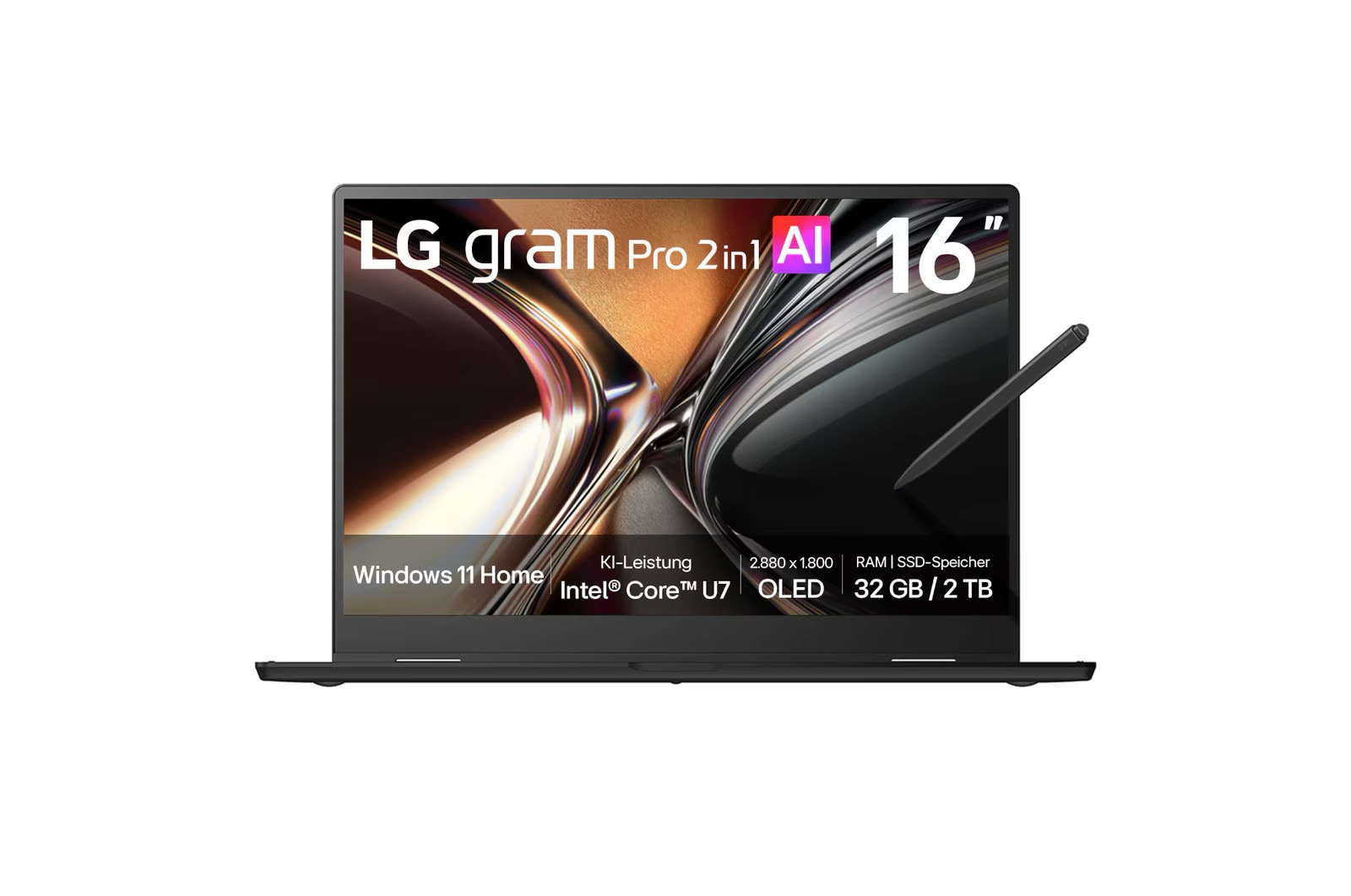 LG gram Pro 16 2in1 Touch Core Ultra 7 255H 32GB/2TB SSD Win11 16T95TP-K.AD8BGN