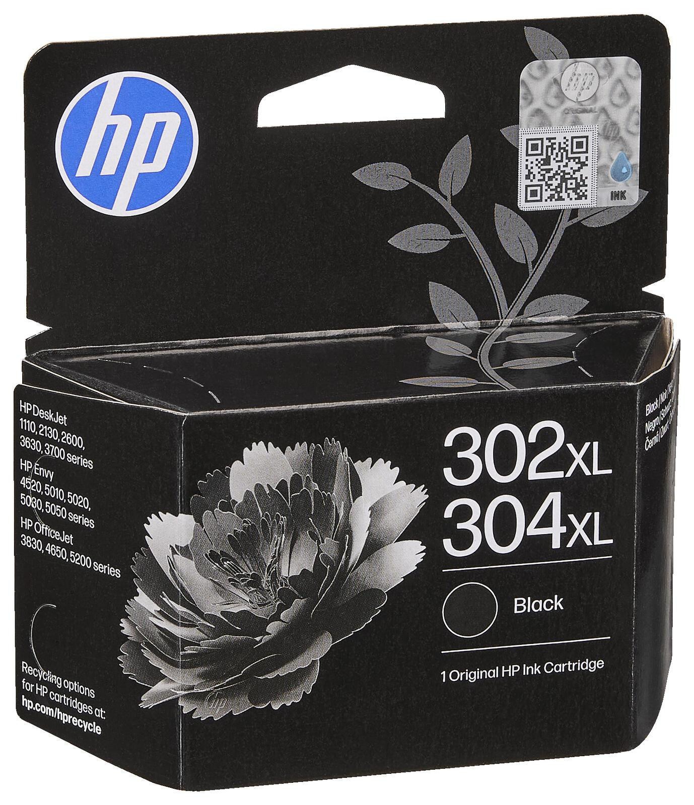 HP Original 302XL/304XL Druckerpatrone Schwarz (B7RT9AE#LS1) für ca. 300 Seiten Instant Ink