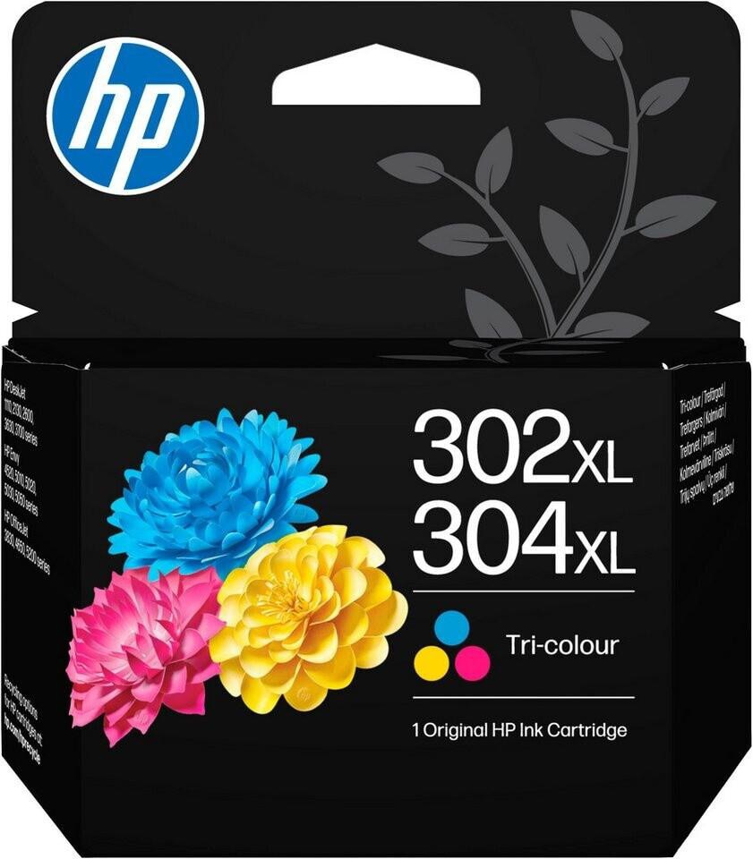 HP 302XL/304XL Original Multipack (B7RT8AE#LS1) Farbig (C, M, Y) Instant Ink