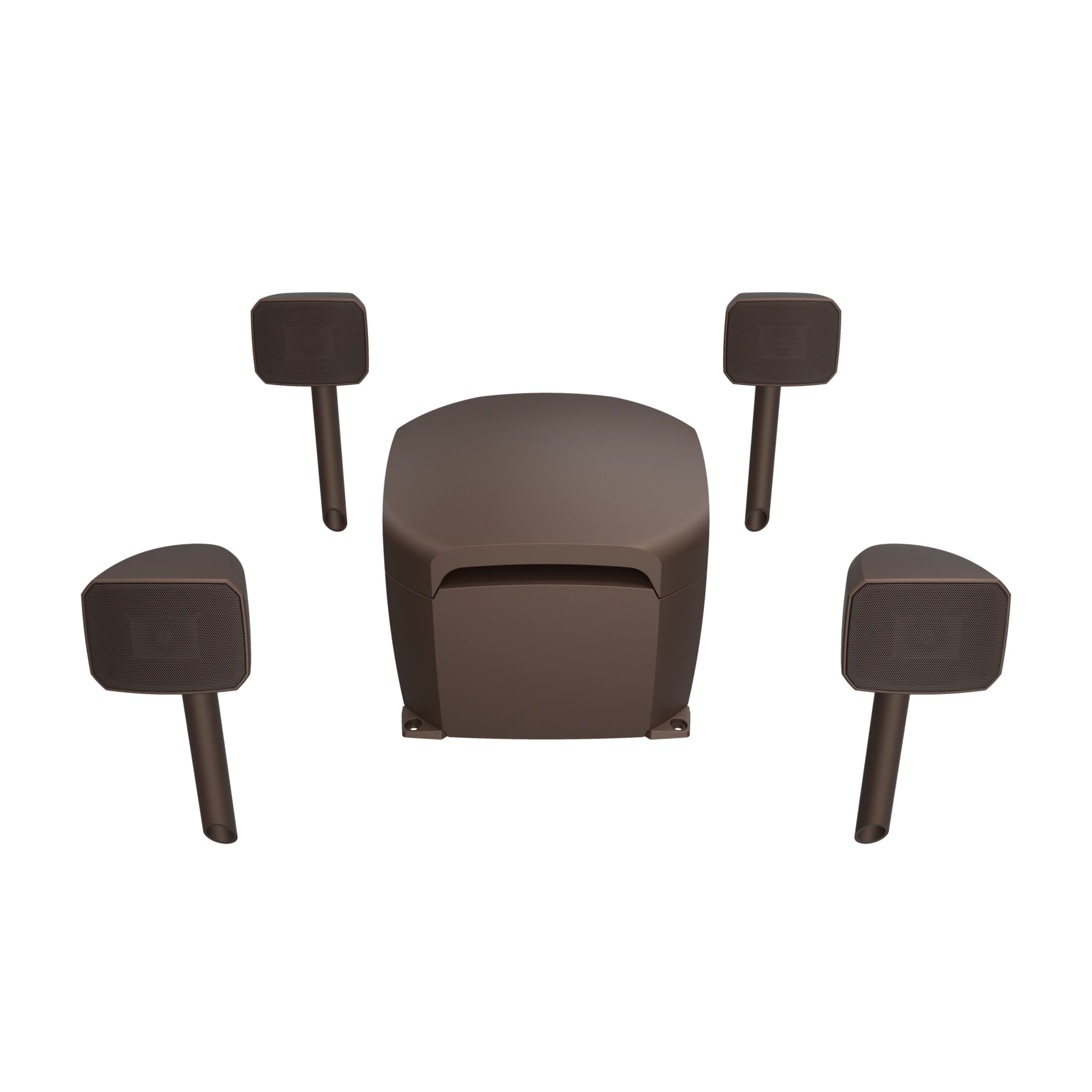 Klipsch Courtyard 4.1 Landscape Speaker System Set braun