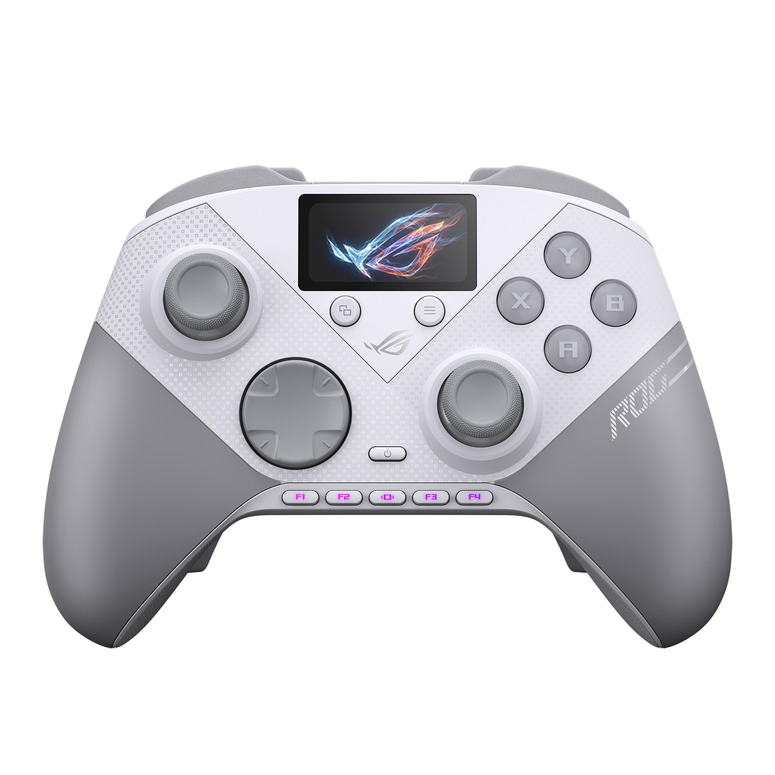 ASUS ROG Raikiri II Pro PC Controller Weiß – Premium Gaming-Controller mit 8K-Abtastrate und Hot-Swap-TMR-Joysticks