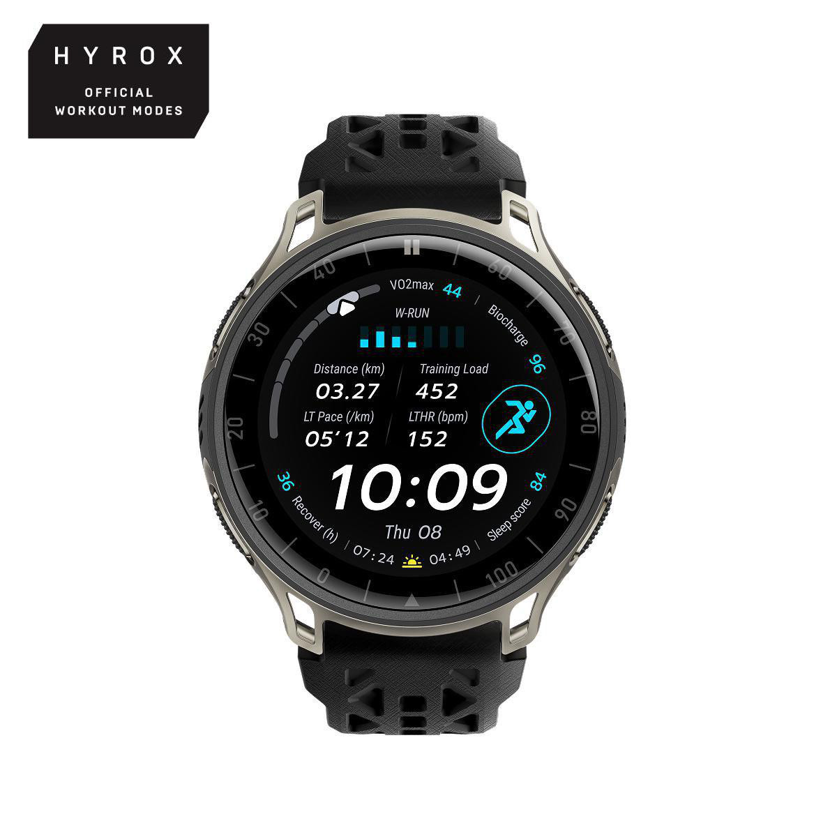 Amazfit Cheetah 2 Pro 48Mm Gps Lauf-Smartwatch Nfc Hyrox Titanium Grau W2563gl1n