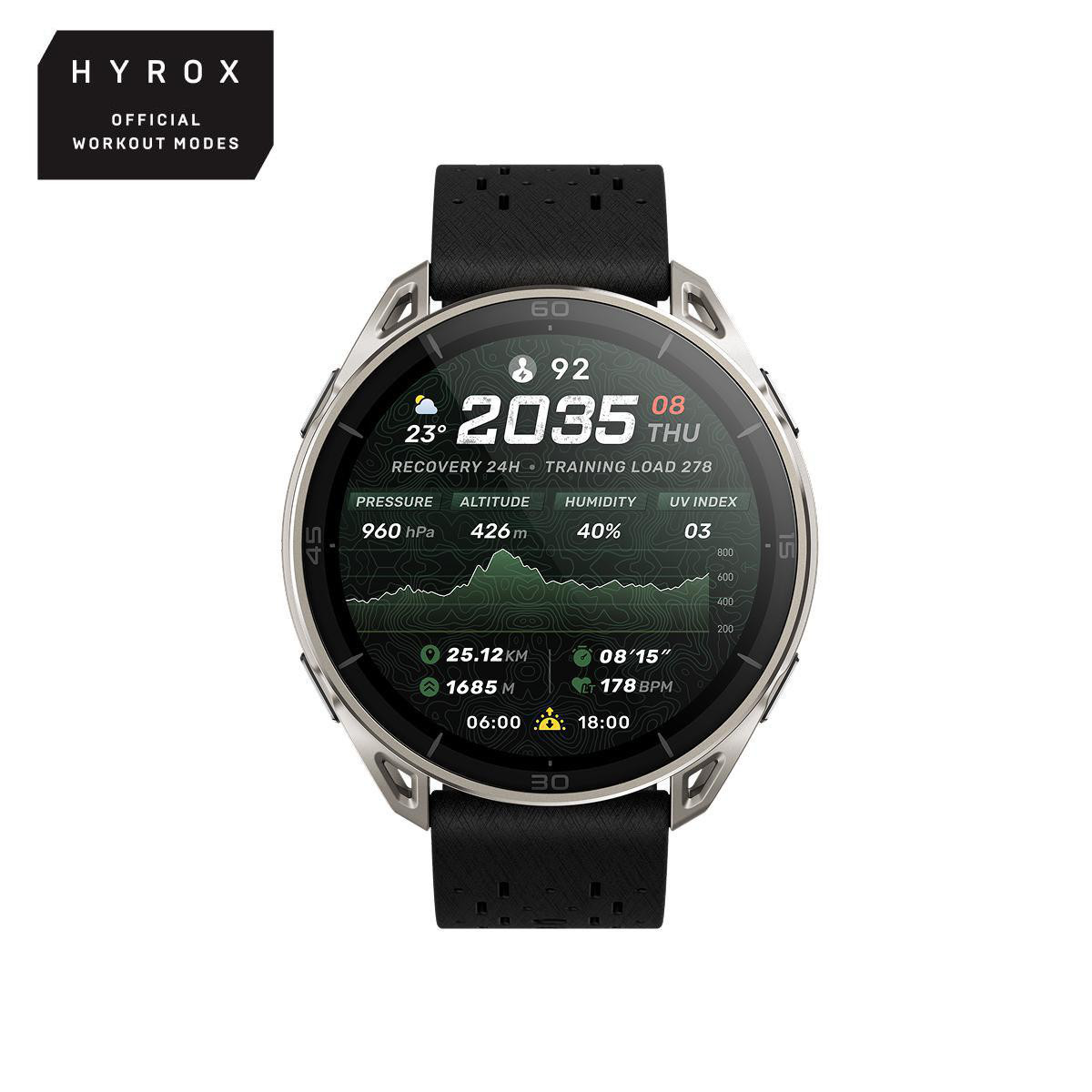 Amazfit Schwarz Cheetah 2 Ultra Bluetooth Gps Nfc 44Mm Amoled Titan Einheitsgröße 5Atm Spo2 - Bild 2