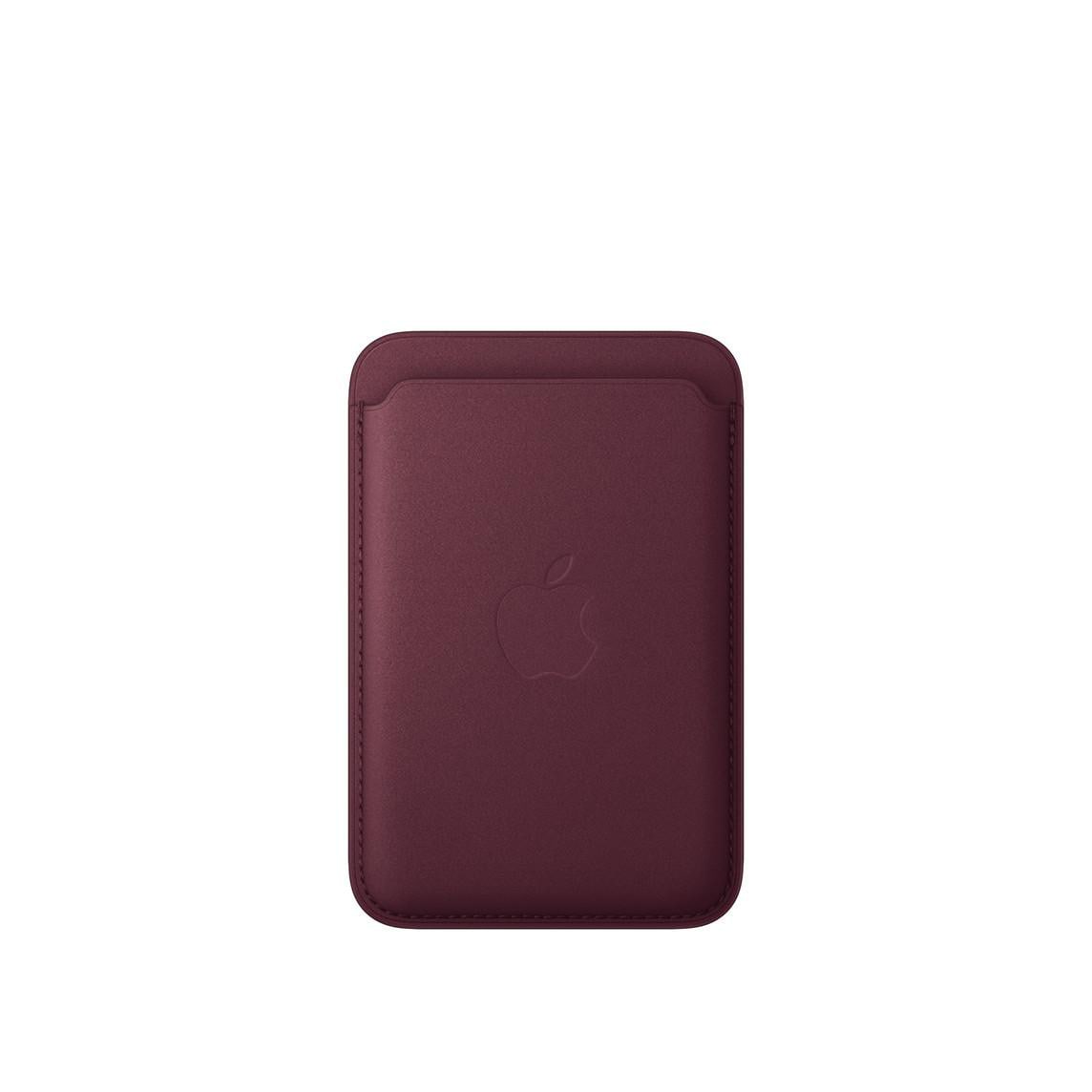 Apple Original iPhone Feingewebe Wallet mit MagSafe - Burgunder