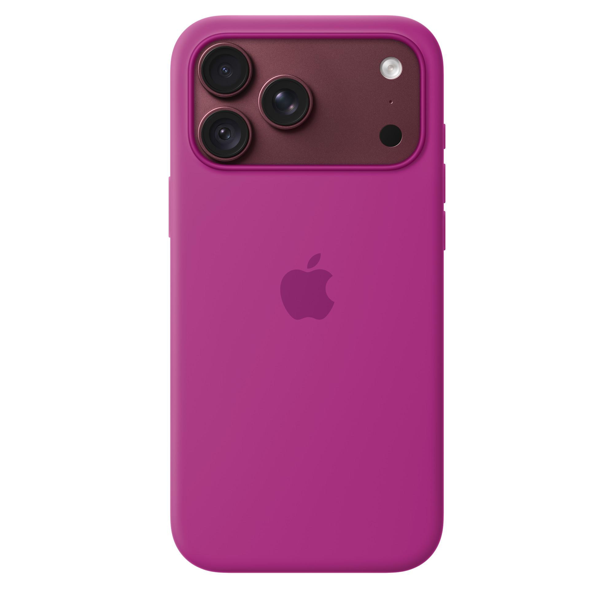 Apple Original iPhone 18 Pro Max Silikon-Case mit MagSafe - Magenta