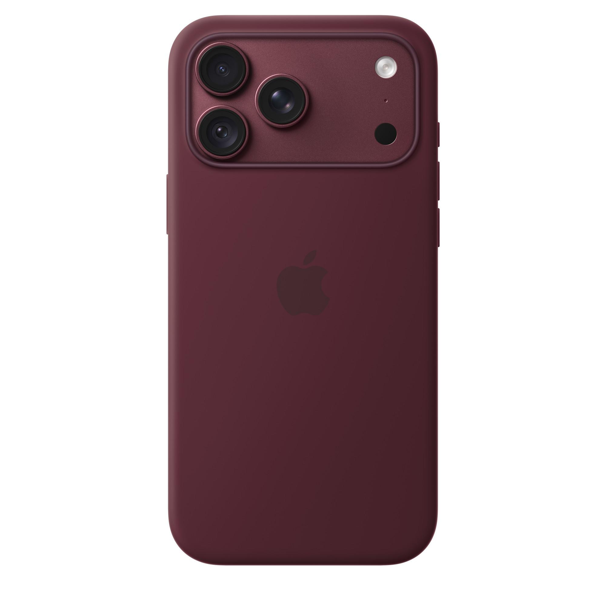 Apple Original iPhone 18 Pro Max Silikon-Case mit MagSafe - Burgundy