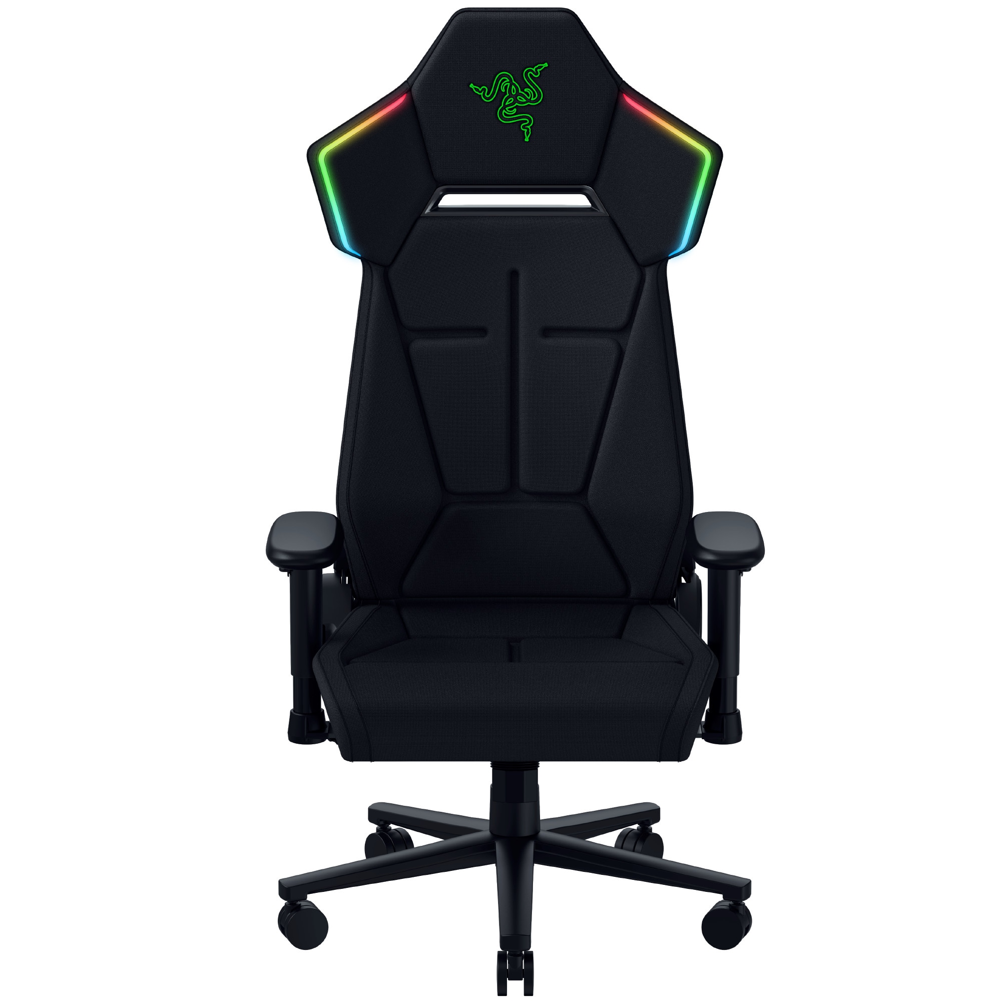 Razer Soma Chroma RGB Gaming-Stuhl, kabellos, Chroma RGB, HyperSpeed Wireless, Bluetooth, ergonomische Lordosenstütze, bis 150 kg, Schwarz