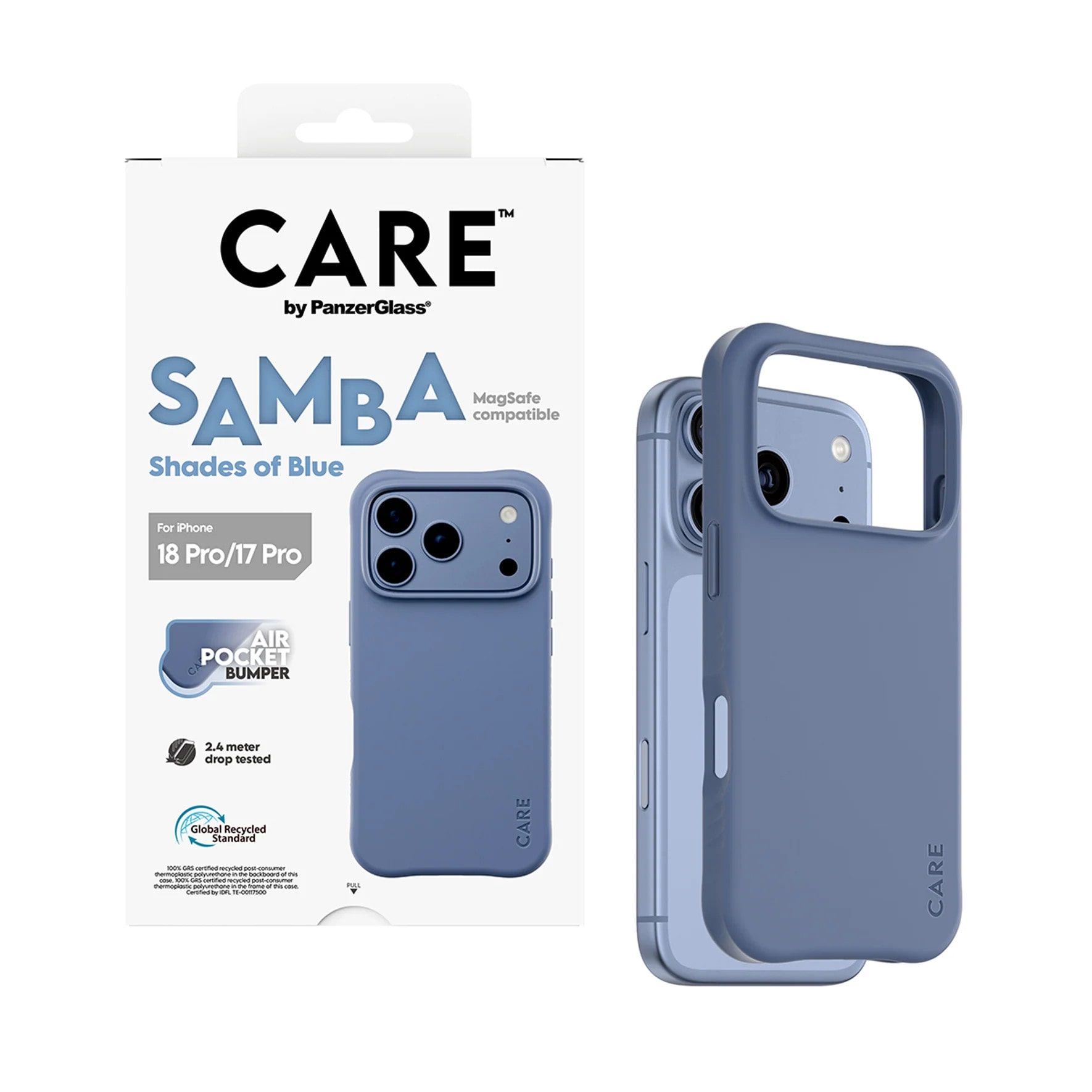 CARE by PanzerGlass Samba Case Shades of Blue m. MagSafe iPhone 17/18 Pro