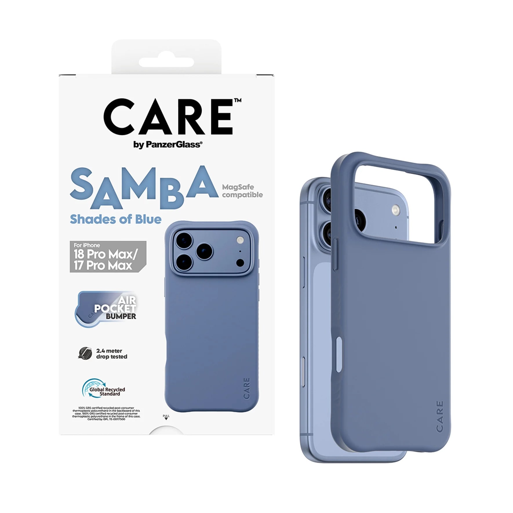 CARE by PanzerGlass Samba Case Shades of Blue m. MagSafe iPhone 17/18 Pro Max