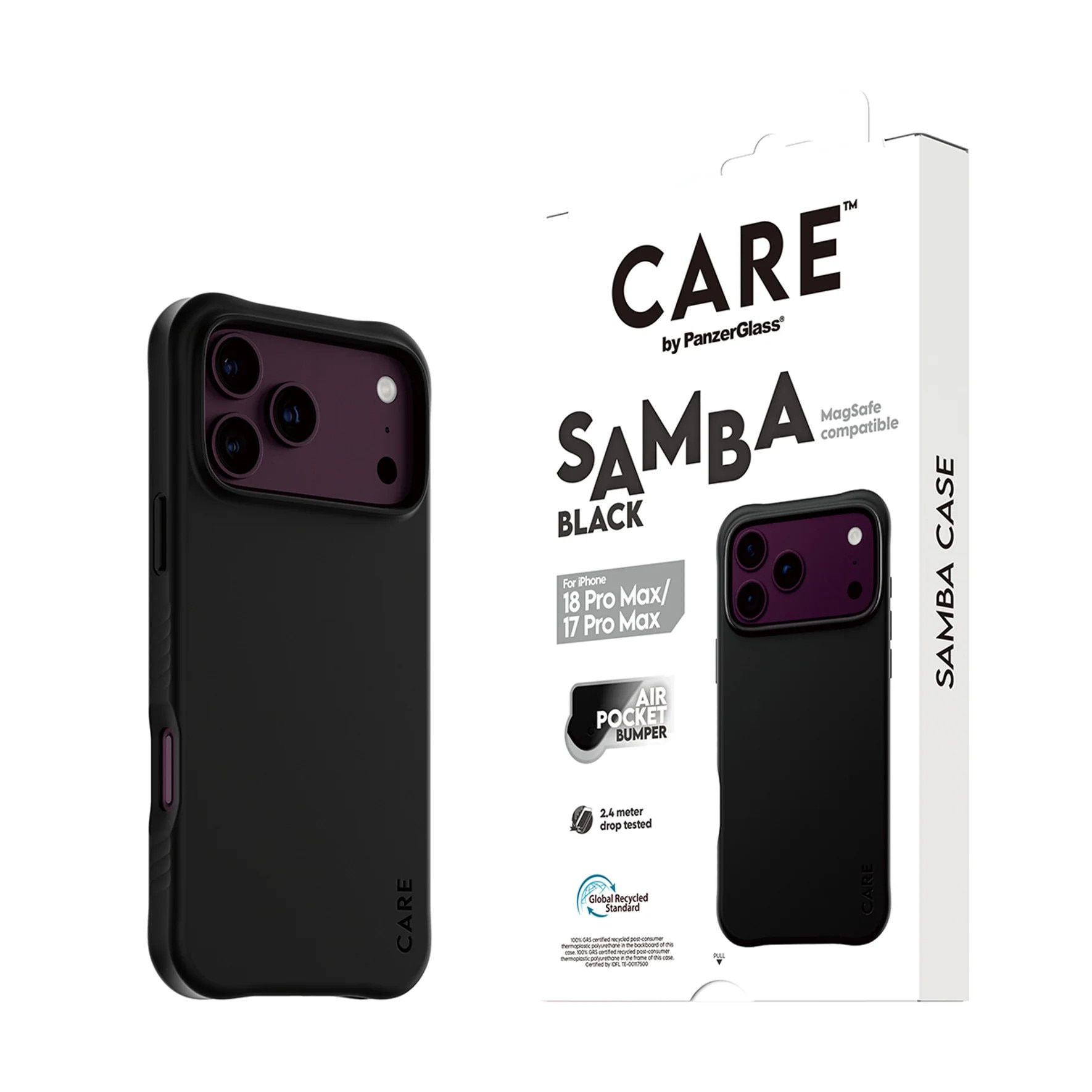 CARE by PanzerGlass Samba Case Schwarz m. MagSafe iPhone 17/18 Pro Max