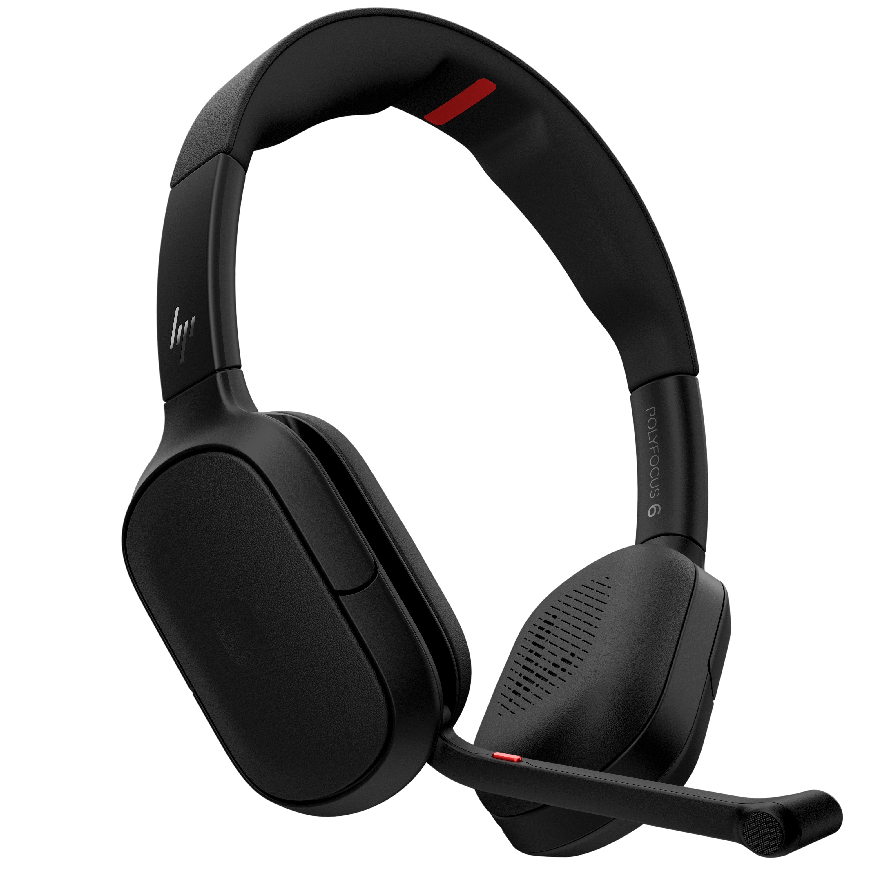 HP | Poly Focus 625 Stereo-Headset Schwarz, kabellos, Bluetooth, USB-C, ANC, Over-Ear-/ On-Ear-Kopfhörer (wechselbar)