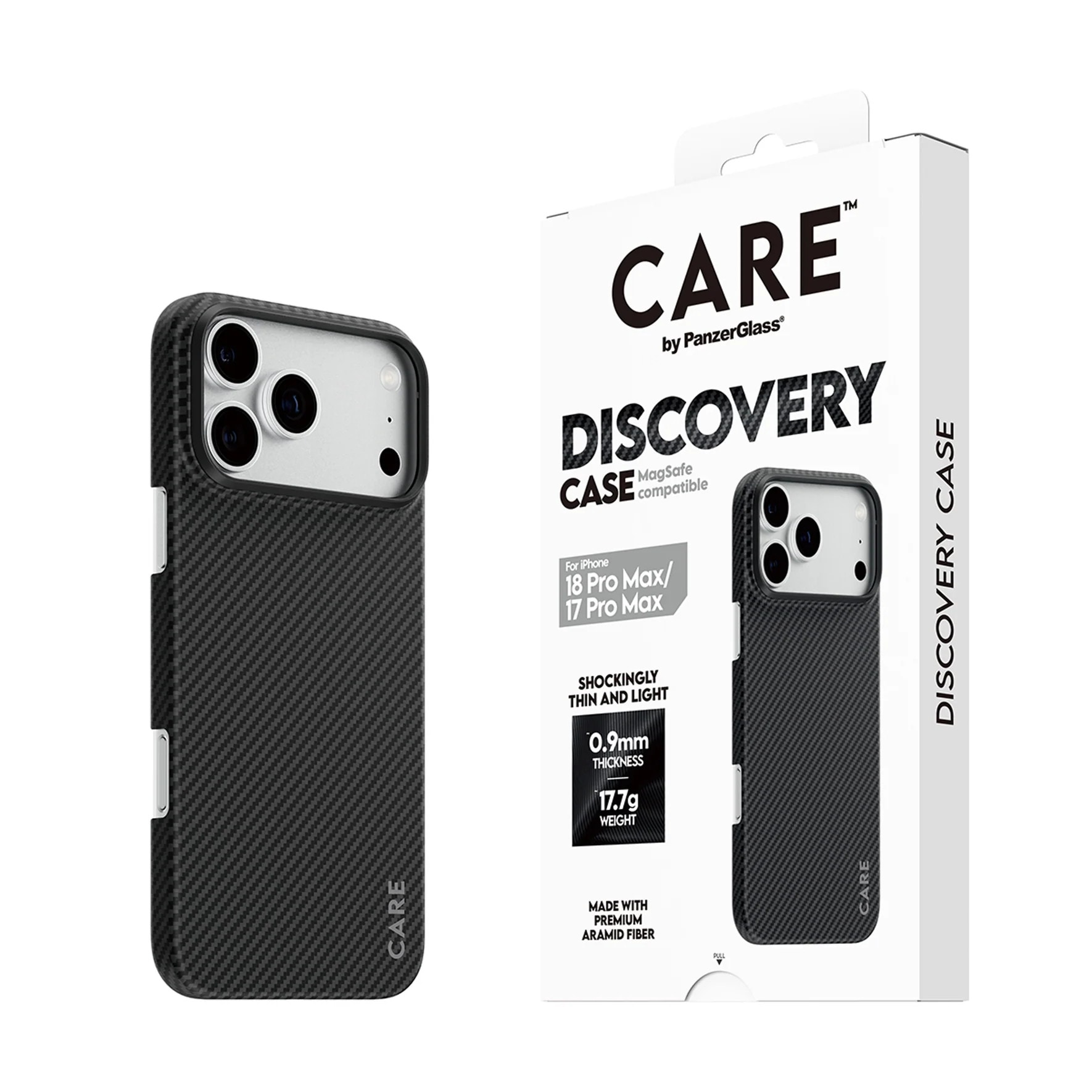 CARE by PanzerGlass Discovery Case Schwarz & Grau m. MagSafe iPhone 18/17 Pro Max