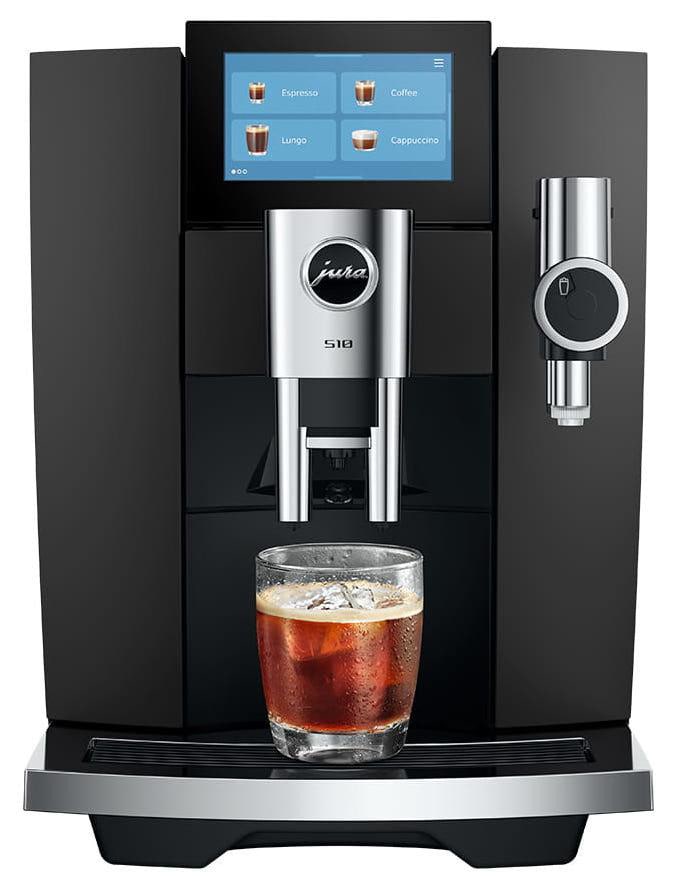JURA S10 (EA) Kaffeevollautomat, 51 Spezialitäten, 4,3"-Touchscreen, WiFi, Sweet Foam, Obsidian Black