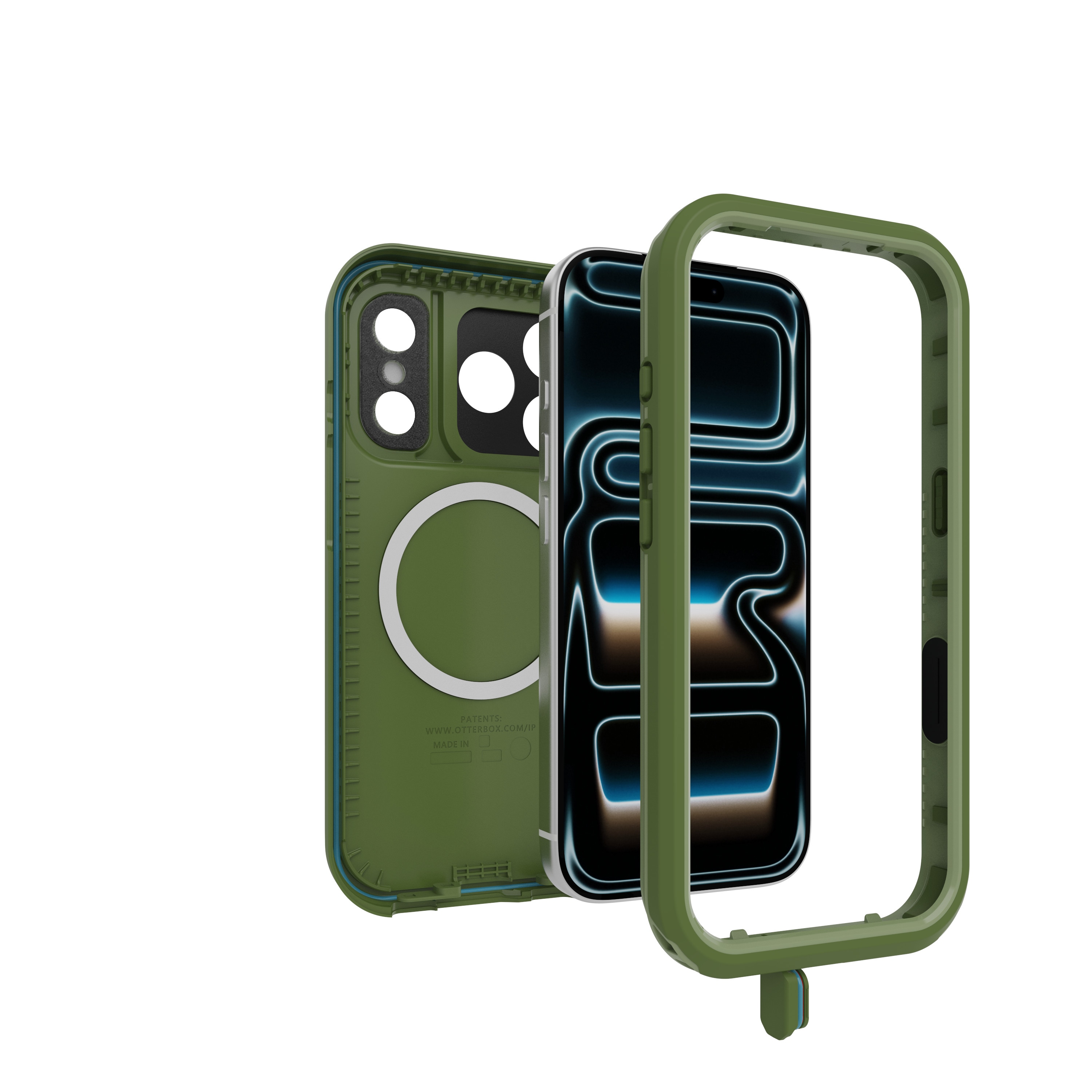 OtterBox Fre MagSafe Camera Control für Apple iPhone 17 Pro / 18 Pro Halfwise - grün