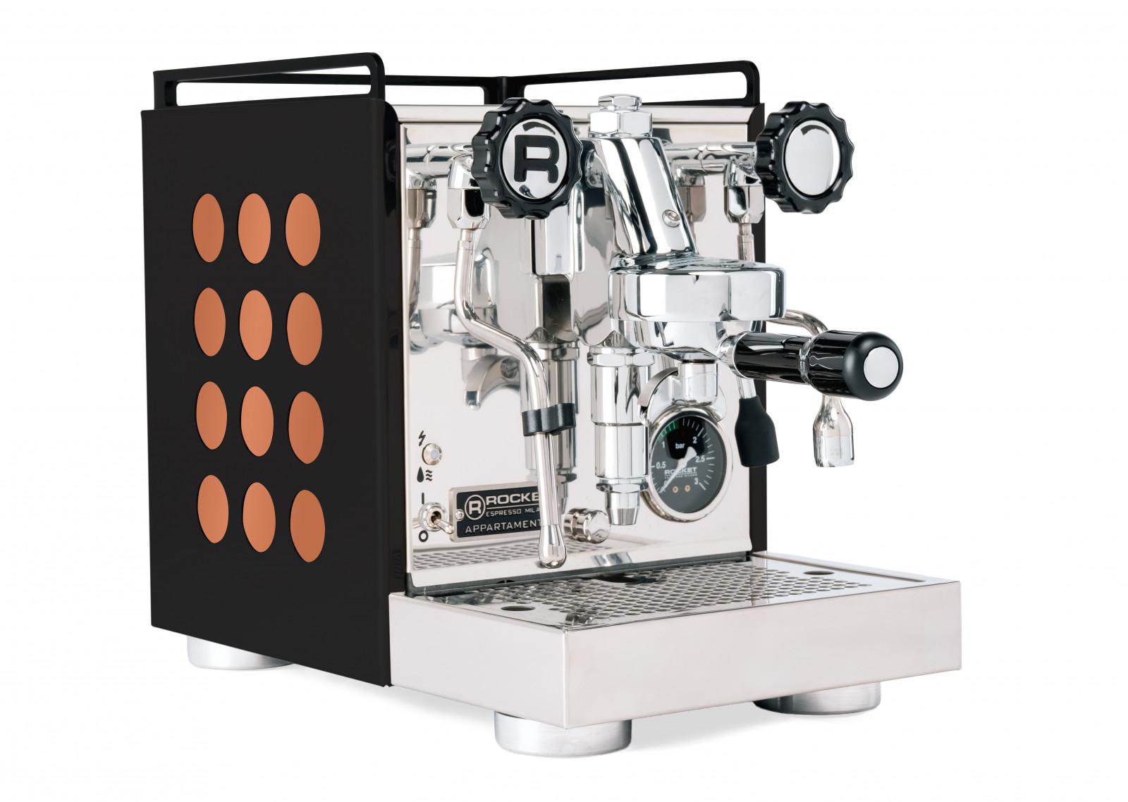 Rocket Espresso Schwarz Appartamento 2.0 Siebträger Espressomaschine - /Kupfer - Bild 3