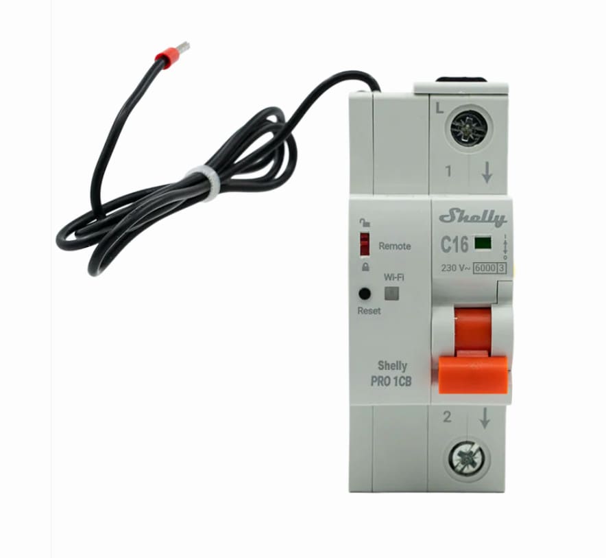 Shelly Smarter Leitungsschutzschalter Pro 1CB C16 1-polig 16A Fernsteuerung LAN WLAN Bluetooth