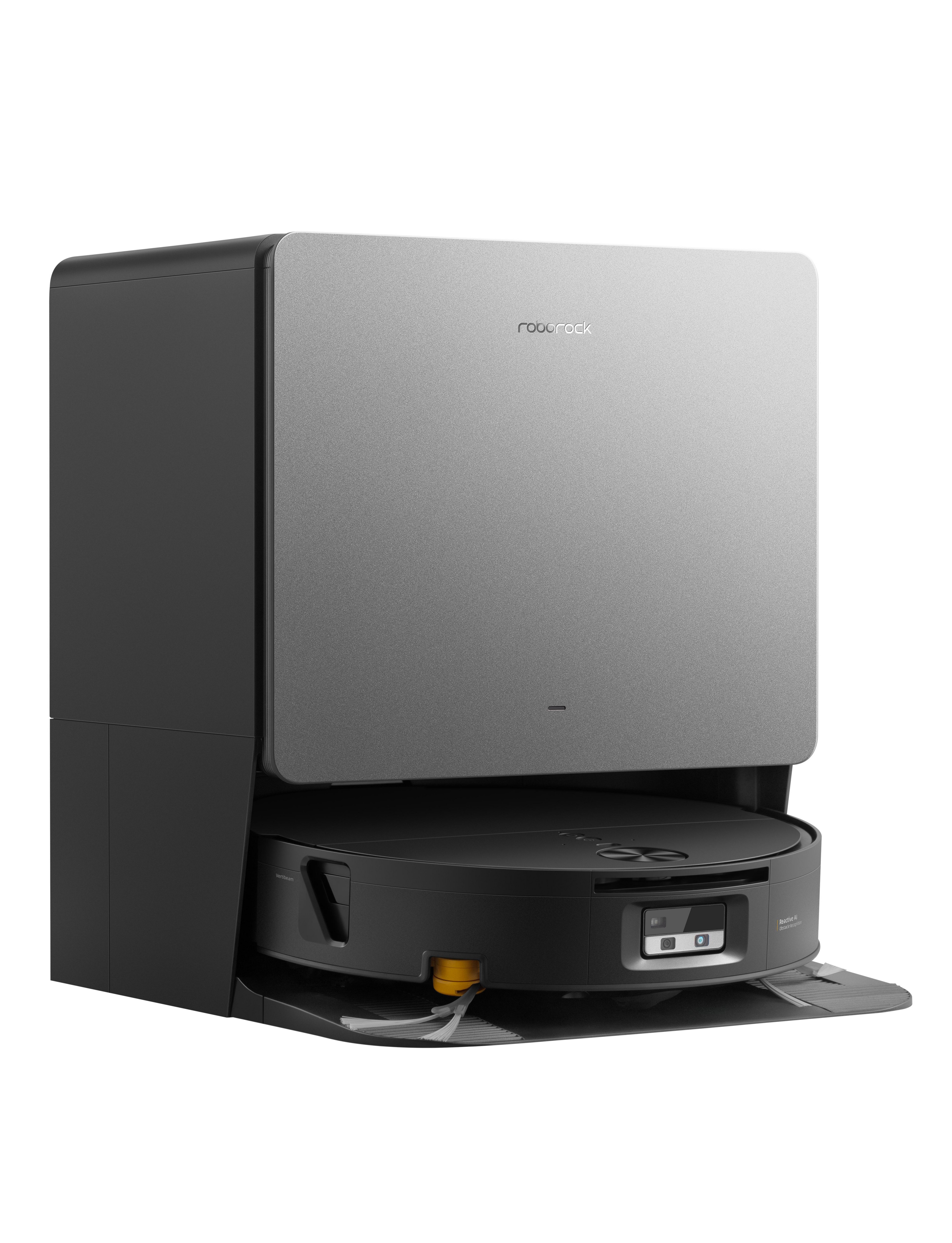 Roborock Saros 20 Flow Complete schwarz Wischroboter mit Rockdock Absaug- /Reinigungsstation