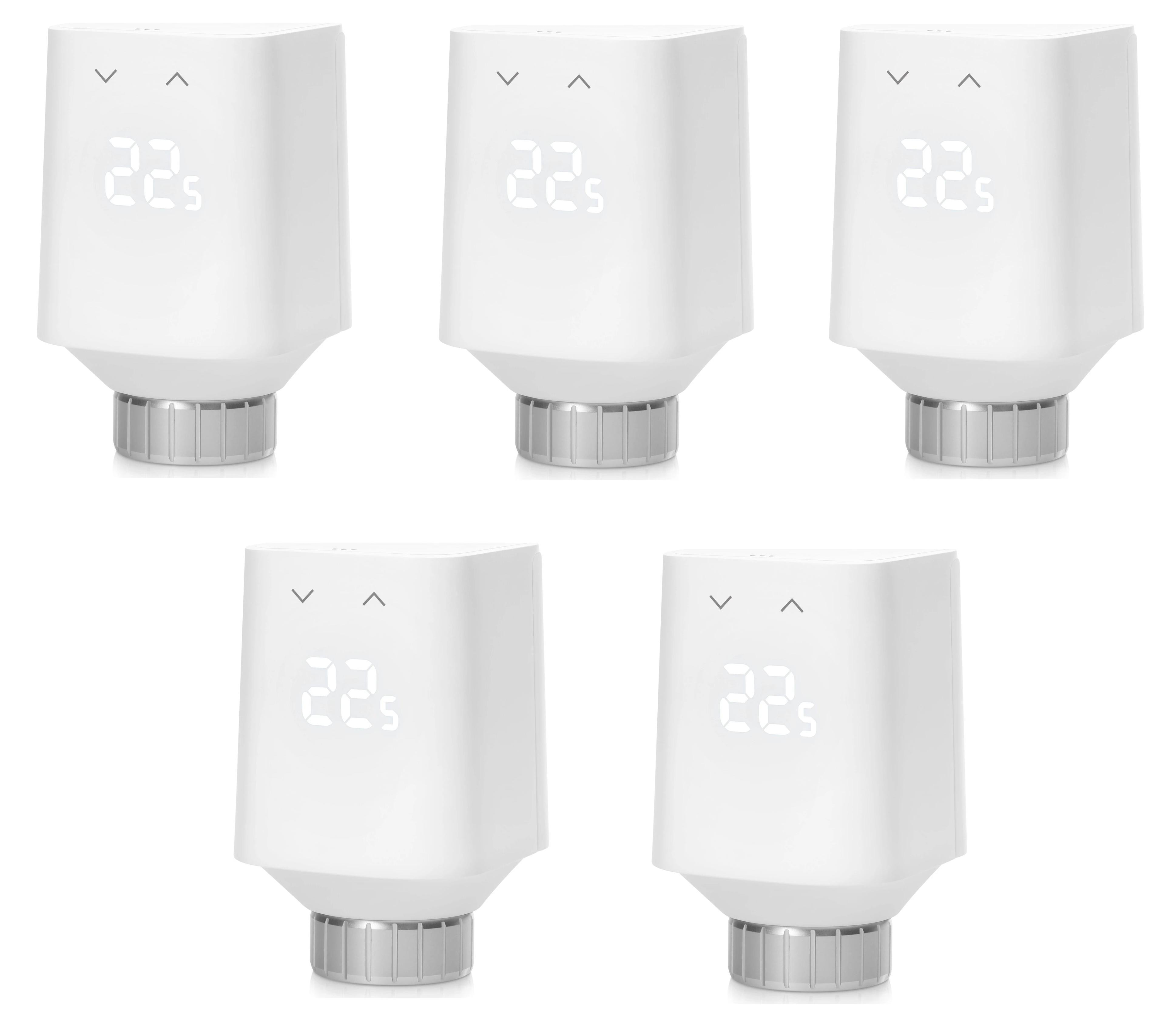 Eve Thermo (5. Gen) - Smartes Heizkörperthermostat (Matter) 5er Pack
