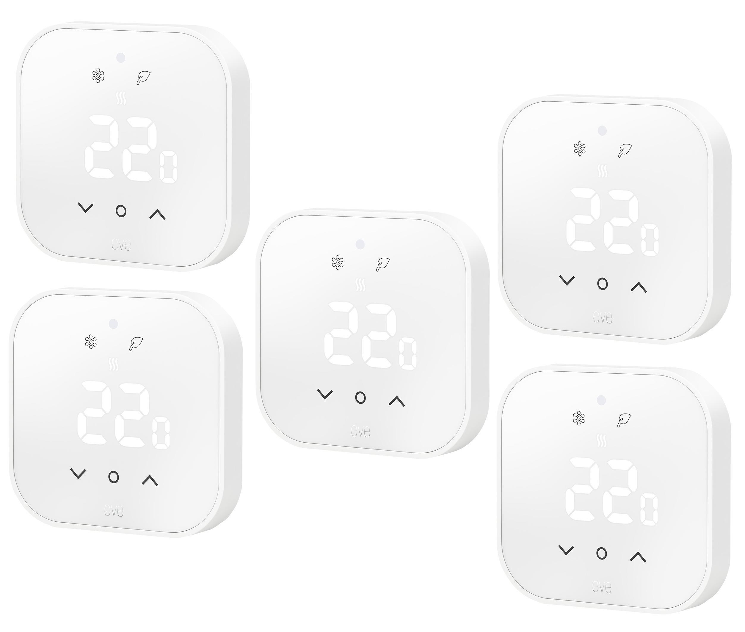 Eve Thermostat - Smartes Thermostat (Matter) für Fußbodenheizung 3er Pack