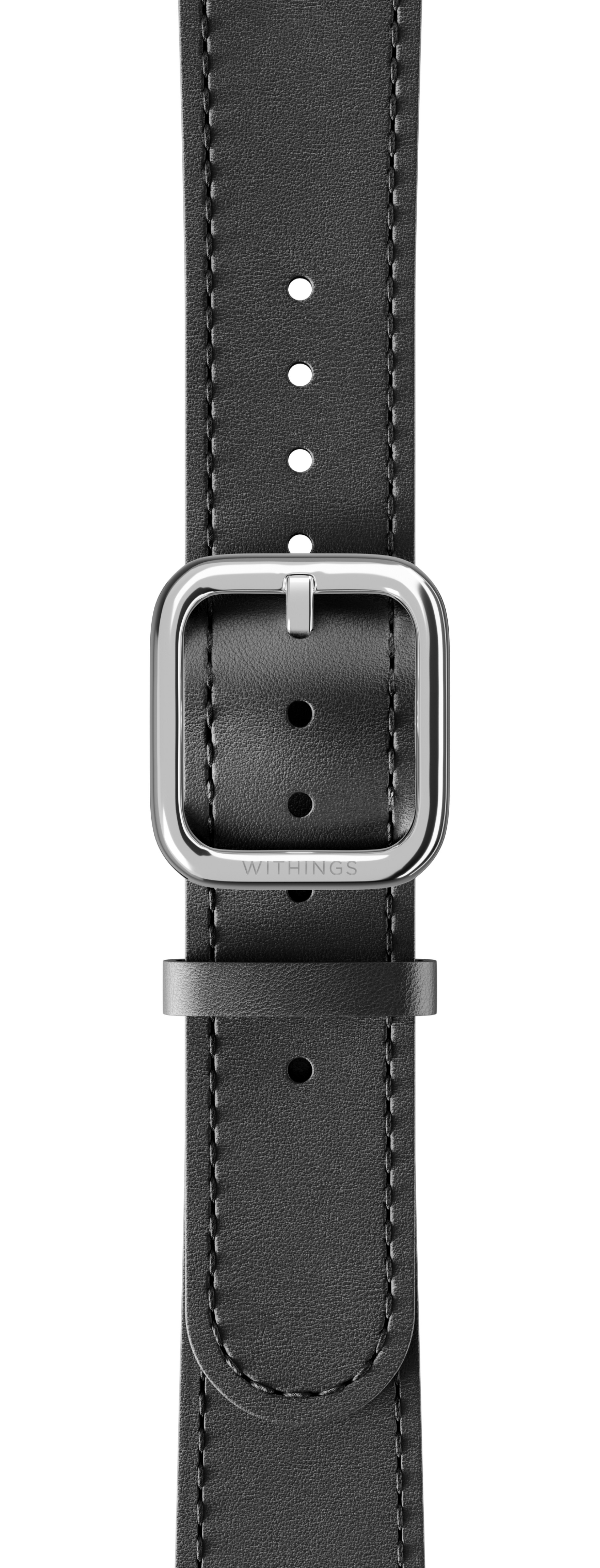 Withings Wristband Black leather 36mm - Image 4