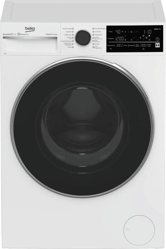 Beko Waschmaschine Frontlader, 8 Kg, 1400 U/Min. Weiß B5wft78410w - Bild 4