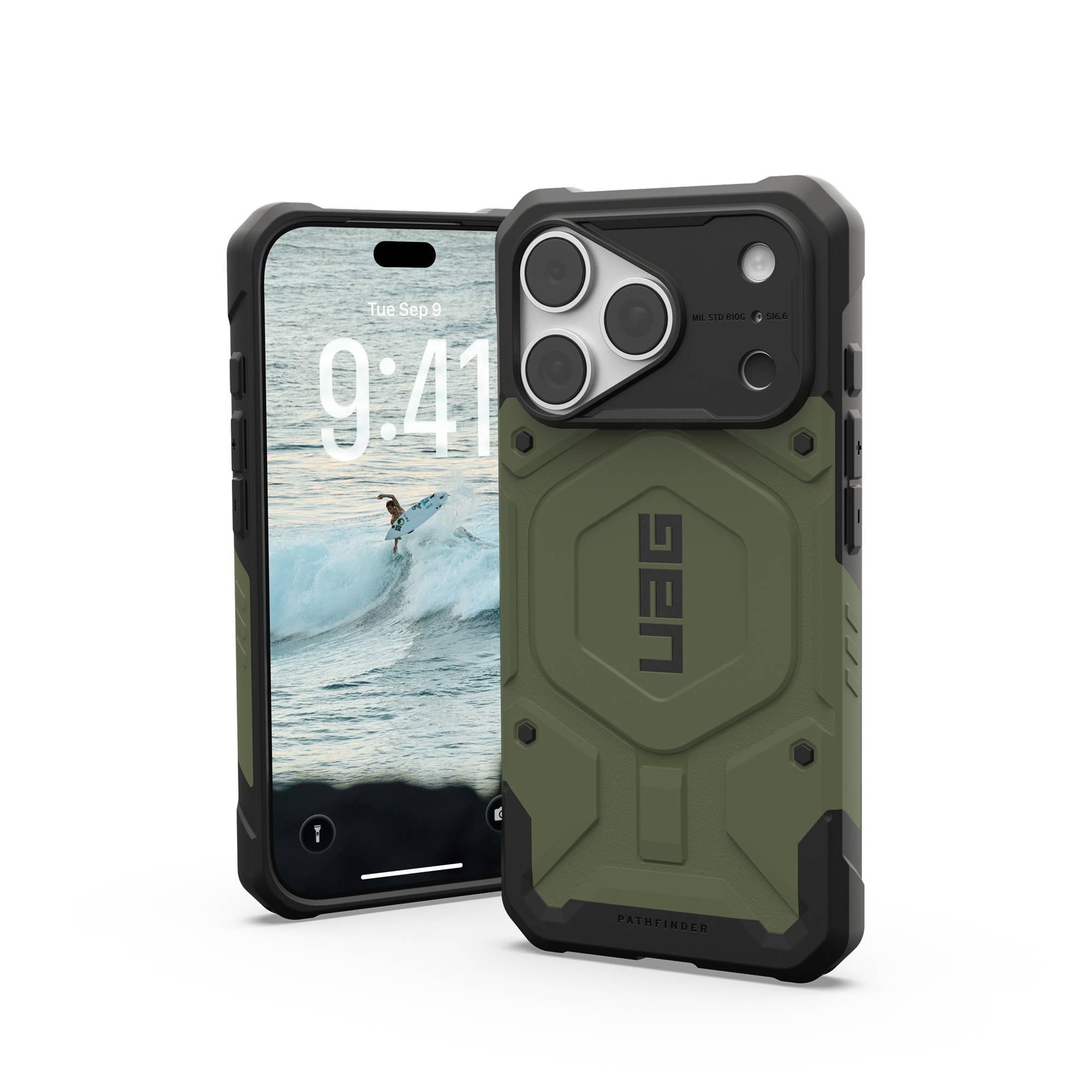 UAG Urban Armor Gear Pathfinder MagSafe Case Apple iPhone 18 Pro /17 Pro olive drab