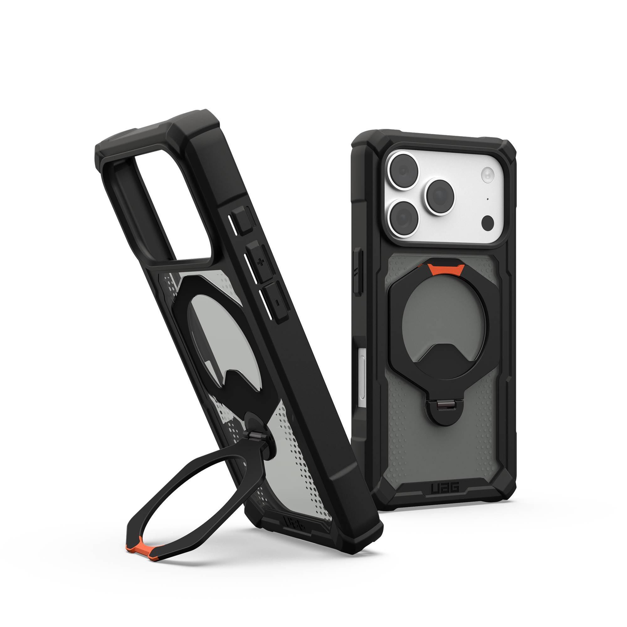 UAG Urban Armor Gear Plasma XTE 360 MagSafe Kickstand Case Apple iPhone 18 Pro /17 Pro schwarz/orange/grau transparent