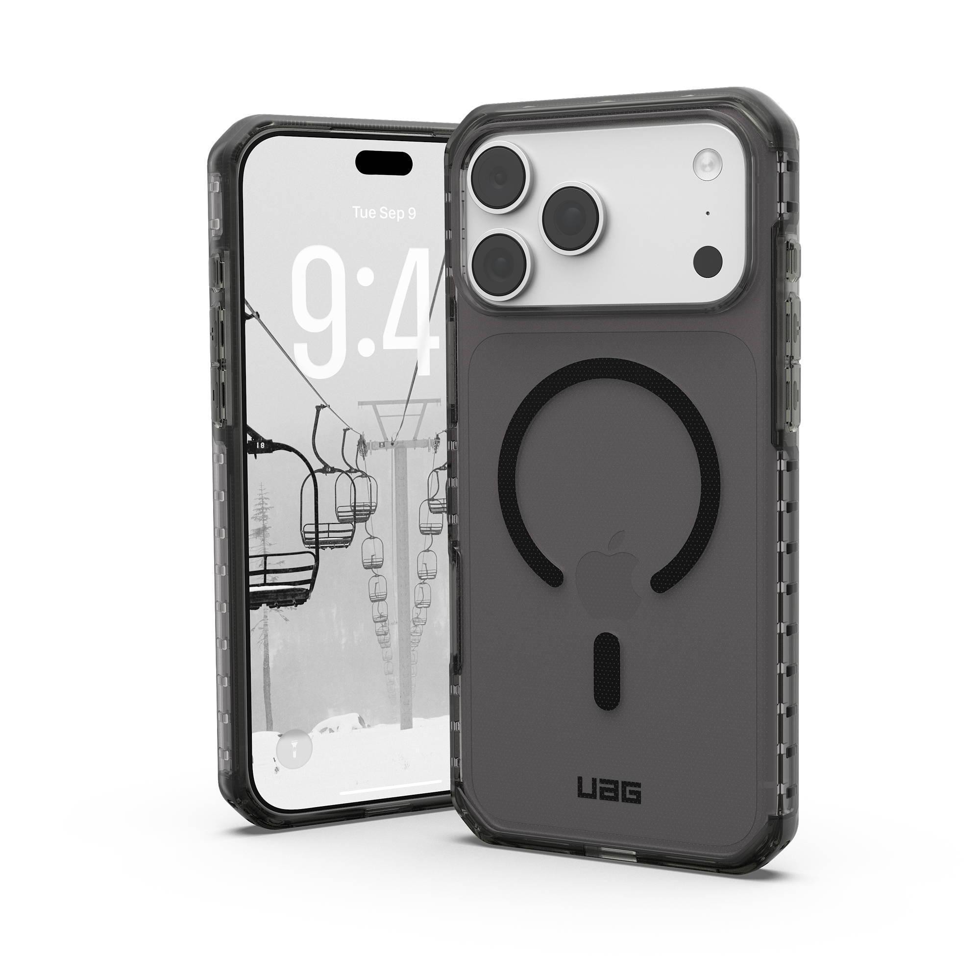 UAG Urban Armor Gear Plyo LT MagSafe Case Apple iPhone 18 Pro Max/17 Pro Max ash (grau transparent)/schwarz