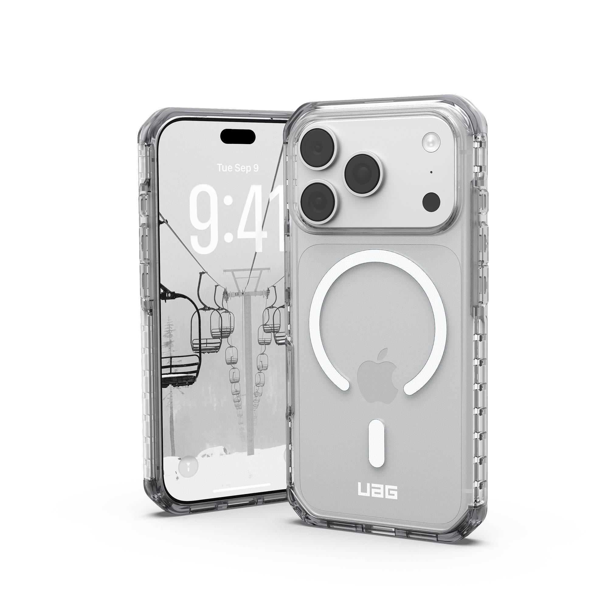 UAG Urban Armor Gear Plyo LT MagSafe Case Apple iPhone 18 Pro /17 Pro ice/smoke (grau) (transparent)/weiß