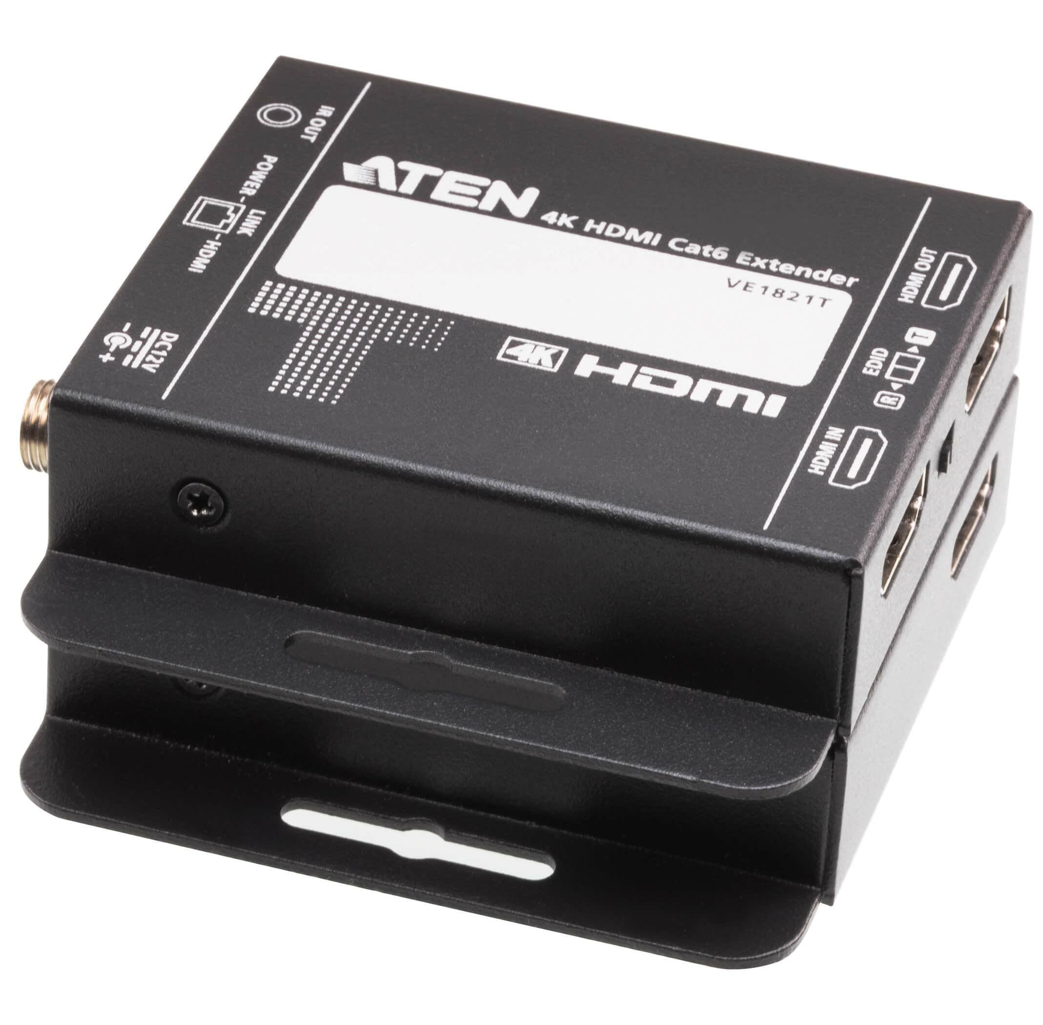 Aten VE1821 4K HDMI Cat6 Extender - Digital/Display/Video, KVM Switch, Schwarz - Bild 7