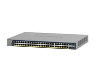 NETGEAR 28-Port PoE Gigabit Ethernet Smart Switch (GS728TP): Managed, optionales Insight-Cloud-Management, 24 PoE+ bei 190 W, 4 1G SFP, Desktop- oder Rack-Befestigung